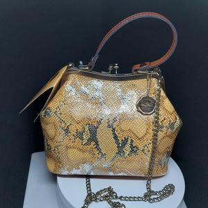 Patricia Nash Laureana Metallic Leather Satchel